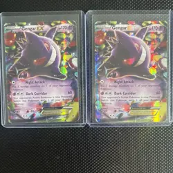 2 Pokemon Gengar EX 34/119 XY - Full Art Ultra Rare 170 HP/DMG EX HEAVILY PLAYED - Image 1