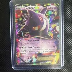 2 Pokemon Gengar EX 34/119 XY - Full Art Ultra Rare 170 HP/DMG EX HEAVILY PLAYED - Image 5