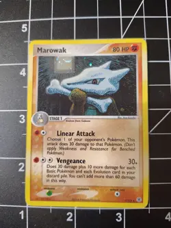 Pokemon Marowak #7/112 FireRed & LeafGreen Holographic LP - Image 2