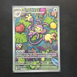 Pokemon TCG Ambipom 107/094 Phantasmal Flames Illustration Rare NM - Image 1