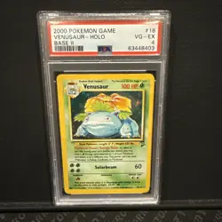 🔹PSA 4🔹Venusaur Holo 18/130🔸2000 WOC Base Set 2 English Pokemon TCG - Image 1