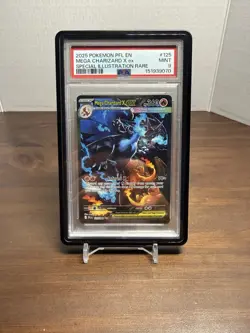 Pokemon 2025 Mega Charizard X ex 125/094 SIR Phantasmal Flames PSA 9 - Image 1