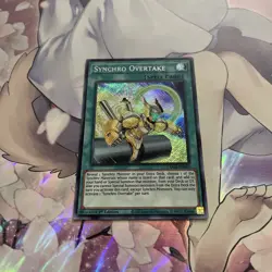 Synchro Overtake - Yugioh TCG - Dawn Of Majesty - Secret Rare - Near Mint 1st Ed - Image 1