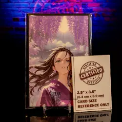 Rebecca Waifu Trading Card A6 Premium Oversized Black Glitter Frame One Piece - Image 2