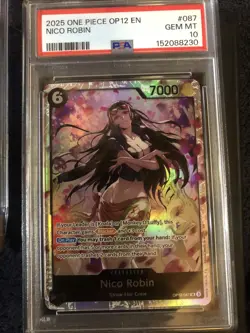 2025 One Piece OP12 En Nico Robin #087 PSA 10 Gem Mint - Image 1