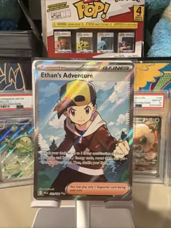 Pokemon TCG Ethans Adventure Full Art Card 221/182 Destined Rivals - NM - Image 2