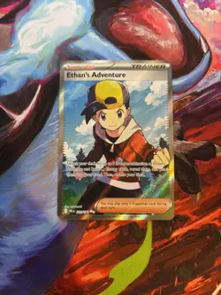 Pokemon TCG Ethans Adventure 221/182 Destined Rivals Full Art M/Nm - Image 1