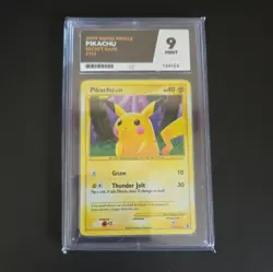 Pikachu Secret Rare Rising Rivals ACE 9 Mint Holo 112/111 Pokemon Pop 2! - Image 1
