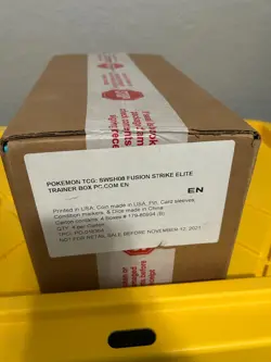 Sword & Shield - Fusion Strike Pokemon Center Elite Trainer Box Case of 4 - Image 1