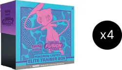 Sword & Shield - Fusion Strike Pokemon Center Elite Trainer Box Case of 4 - Image 4