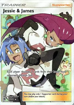 Jessie & James 68/68 Pokemon Hidden Fates Ultra Rare NM - Image 1