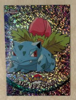 Ivysaur Sparkle Chrome 2000 Topps Chrome TV Animation Edition #2 Pokemon - Image 2