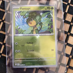 Pansage (Master Ball Pattern) - 004/086 - Pokemon Sv: Black Bolt NM - Image 1