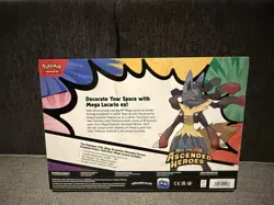 Pokemon Mega Evolution Ascended Heroes Premium Poster Mega Lucario Box - Image 2