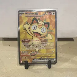 Pokemon Meowth ex 107/088 Perfect Order FULL ART Holo - Image 1