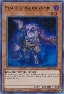 Yugioh! LP Plaguespreader Zombie - DASA-EN041 - Super Rare - 1st Edition Lightly - Image 1