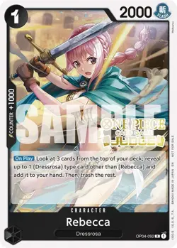 Rebecca (Judge Pack Vol. 6) R One Piece Promotion Cards OP04-092 NM - Image 1