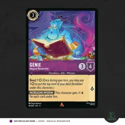 Genie – Magical Researcher 49/204 Rare NM | Disney Lorcana Winterspell - Image 1