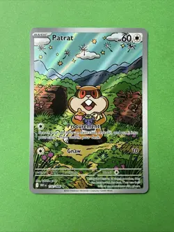 Patrat White Flare Illustration Rare 152/086 Full Art Pokemon TCG English card - Image 1