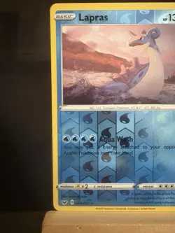 LAPRAS - 48/202 Sword & Shield NM - Reverse Holo Rare - Pokemon TCG Card - Image 2