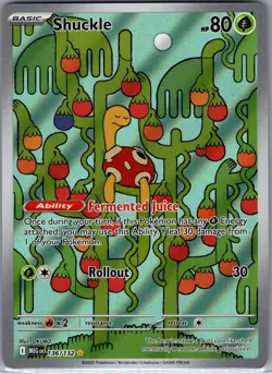 Shuckle 136/132 ME01: Mega Evolution - Pokemon Card - NM - Image 1