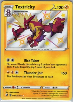Toxtricity SV042/SV122 Shining Fates: Shiny Vault - Pokemon Card - NM - Image 1