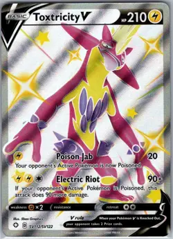 Toxtricity V SV112/SV122 Shining Fates: Shiny Vault - Pokemon Card - NM - Image 1