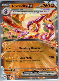 Toxtricity ex 100/182 SV04: Paradox Rift - Pokemon Card - NM - Image 1