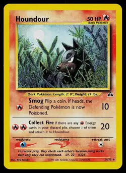 Pokemon Card - Houndour Neo Discovery 24/75 Rare - Image 1