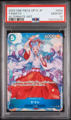PSA 10 Yamato OP13-054 SR Parallel Alternate Art 2025 ONE PIECE Card Japanese - Image 1