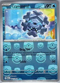 Cryogonal (Master Ball) 027/086 SV: Black Bolt - Pokemon Card - NM - Image 1