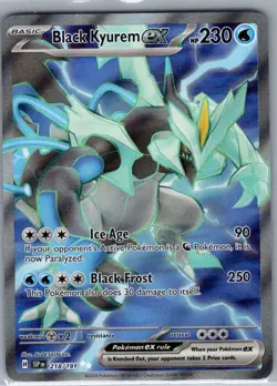 Black Kyurem ex 218/191 SV08: Surging Sparks - Pokemon Card - NM - Image 1
