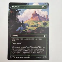 2023 MTG Magic The Gathering LTC LOTR Lord of the Rings Borderless #528 Explore - Image 1