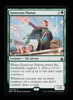 * * 1x Generous Patron x1 * * Battlebond MTG NM Near Mint - Image 1