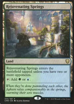 MTG COMMANDER LEGENDS REJUVENATING SPRINGS RARE NM - Image 1