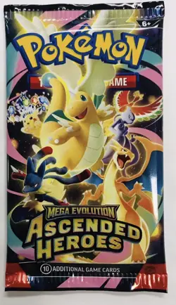 Pokemon Mega Evolution TCG - Ascended Heroes Booster Pack Sealed AUS Seller - Image 1