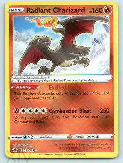 Radiant Charizard 020/159 Pokemon Crown Zenith Radiant Rare - Image 1