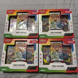 LOT OF 4 Pokemon TCG First Partner Illustration Collection Series 1 Sealed 🔥 - Image 1