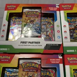 LOT OF 4 Pokemon TCG First Partner Illustration Collection Series 1 Sealed 🔥 - Image 2