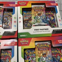 LOT OF 4 Pokemon TCG First Partner Illustration Collection Series 1 Sealed 🔥 - Image 3