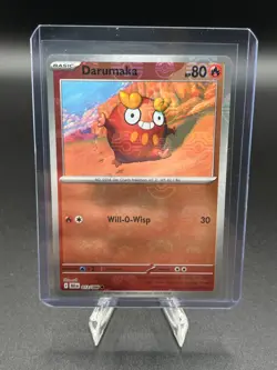 2025 Pokemon TCG Black Bolt 013/086 Darumaka MASTER BALL REVERSE HOLO - Image 3