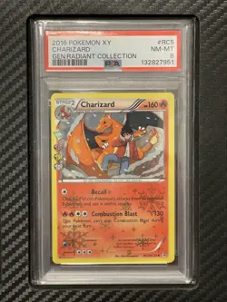 2016 PSA 8 Charizard #RC5 Generations Radiant Collection Pokemon TCG XY - Image 1