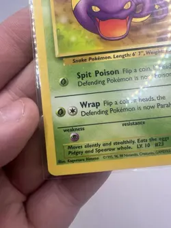 Pokemon TCG Ekans Fossil 46/62 Regular WOTC LP. - Image 5