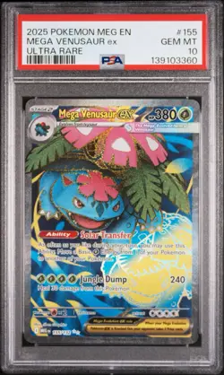 PSA 10 - Mega Venusaur ex 155/132 MEG Mega Evolutions - Pokemon - Image 1
