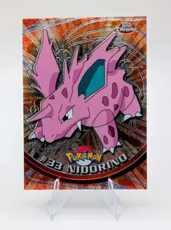 2000 Topps Chrome Pokemon: Nidorino #33 - NM - Image 1