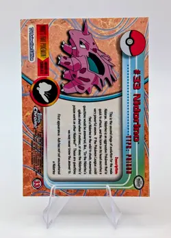 2000 Topps Chrome Pokemon: Nidorino #33 - NM - Image 2