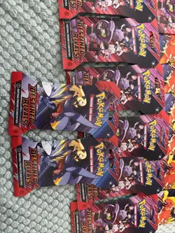 Pokemon Destined Rivals Sleeved Booster Pack LOT of 21x Sealed Packs - Image 4