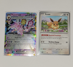Espeon ex 270 HP Pokemon Prismatic Evolutions NM Ultra Rare plus evee - Image 1