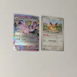 Espeon ex 270 HP Pokemon Prismatic Evolutions NM Ultra Rare plus evee - Image 3