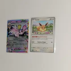 Espeon ex 270 HP Pokemon Prismatic Evolutions NM Ultra Rare plus evee - Image 4